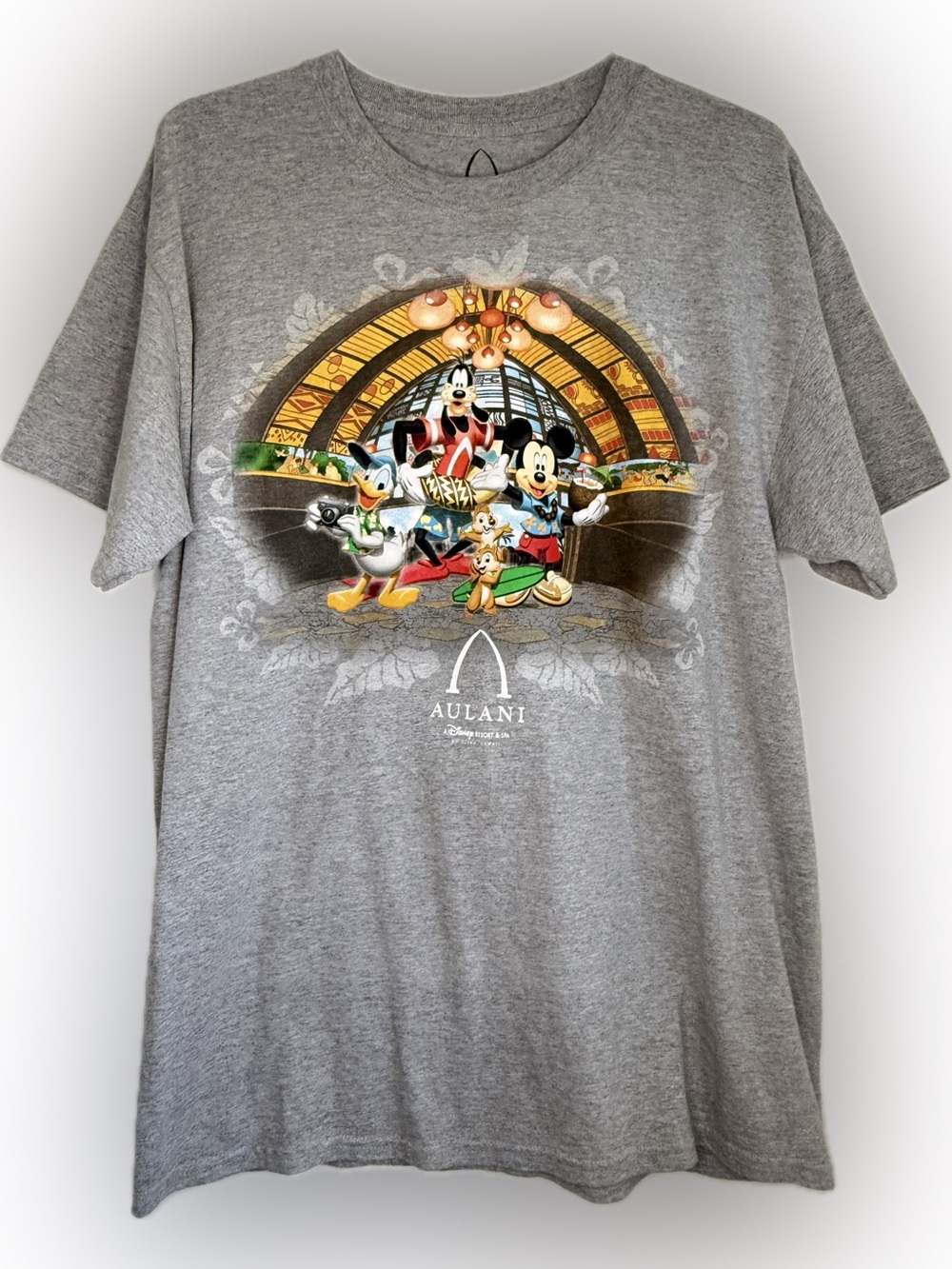Disney Aulani Resort Hawaii Gray T-Shirt Adult Size Large